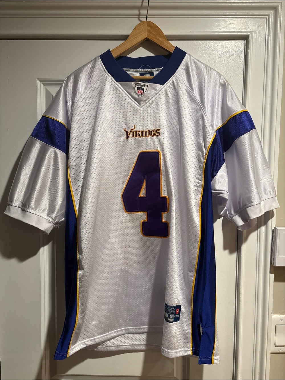 Brett Favre Minnesota Vikings Men’s Jersey Size 52 Reebok On Field NFL